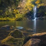 Cascate di Cerveteri, primo piano delle cascate, in concomitanza con via degli inferi